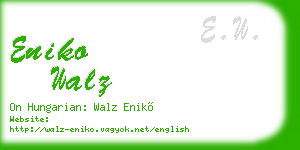 eniko walz business card